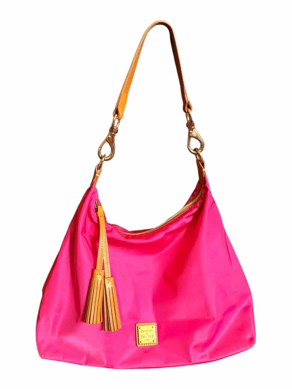 Dooney & Bourke Hot Pink Nylon Shoulder Bag Like New